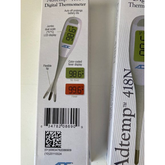 Digital Thermometer Termometro Digital Adtemp 418N Ultra Fast  New 3pc Flexible - Picture 3 of 3
